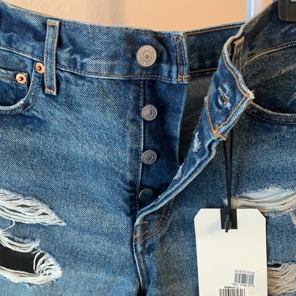 Levi Denim/Jean Shorts (Premium Wedgie Shorts) - Picture 3 of 6